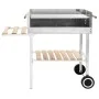 XXL tragbarer Holzkohlegrill Edelstahl mit 2 Einlegeböden von vidaXL, Grillen - Ref: Foro24-47850, Preis: 141,57 €, Rabatt: %