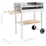 Portable XXL stainless steel charcoal barbecue with 2 shelves by vidaXL, Barbecues - Ref: Foro24-47850, Price: 135,25 €, Disc...