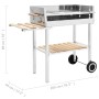 XXL tragbarer Holzkohlegrill Edelstahl mit 2 Einlegeböden von vidaXL, Grillen - Ref: Foro24-47850, Preis: 141,57 €, Rabatt: %