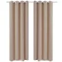 Cream blackout curtain with metal eyelets 270x245 cm by vidaXL, Curtains and curtains - Ref: Foro24-132205, Price: 28,92 €, D...