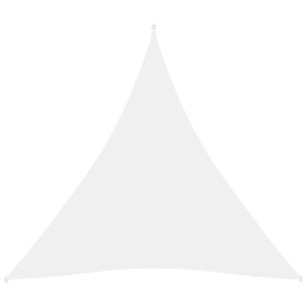 Toldo de vela triangular tela Oxford blanco 6x6x6 m