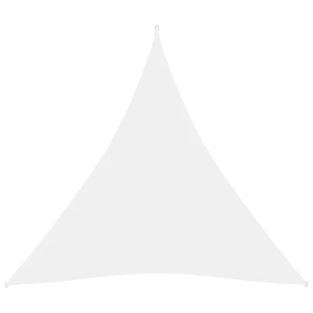 Triangular sail shade in white Oxford fabric, 6x6x6 m. by vidaXL, Umbrellas - Ref: Foro24-135295, Price: 49,05 €, Discount: %