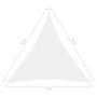 Dreieckige Segelmarkise Oxford Stoff weiß 6x6x6m von vidaXL, Sonnenschirme - Ref: Foro24-135295, Preis: 40,73 €, Rabatt: %