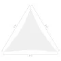 Triangular sail shade in white Oxford fabric, 6x6x6 m. by vidaXL, Umbrellas - Ref: Foro24-135295, Price: 49,05 €, Discount: %
