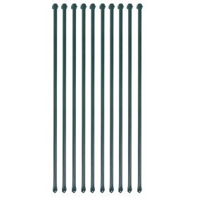 Garden posts 10 units 1 m green metal by vidaXL, Trellises and plant supports - Ref: Foro24-142309, Price: 37,29 €, Discount: %