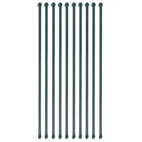 Garden posts 10 units 1 m green metal by vidaXL, Trellises and plant supports - Ref: Foro24-142309, Price: 35,74 €, Discount: %