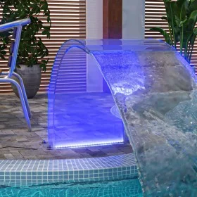 Swimming pool fountain with 50 cm acrylic RGB LED. by vidaXL, Fountains and waterfalls - Ref: Foro24-151407, Price: 244,93 €,...