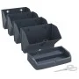 Set of 4 vertical garden plants in anthracite polypropylene by vidaXL, Pots and planters - Ref: Foro24-152207, Price: 31,27 €...