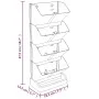 Set of 4 vertical garden plants in anthracite polypropylene by vidaXL, Pots and planters - Ref: Foro24-152207, Price: 31,27 €...