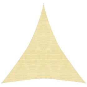 Toldo de vela HDPE beige 160 g/m² 4x5x5 m