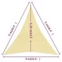 Toldo de vela HDPE beige 160 g/m² 4x5x5 m by vidaXL, Umbrellas - Ref: Foro24-311151, Price: 28,58 €, Discount: %