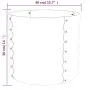 Steel planter with green powder coating 40x40x36 cm by vidaXL, Pots and planters - Ref: Foro24-318843, Price: 24,58 €, Discou...