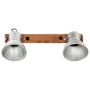 Lámpara de pared industrial plateado 45x25 cm E27