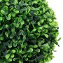 Plantas de boj artificial 2 uds forma bola maceta verde 27 cm