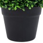 Plantas de boj artificial 2 uds forma bola maceta verde 27 cm