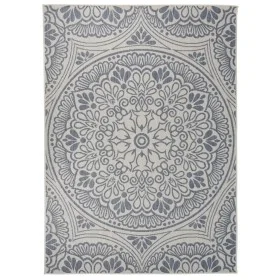 Flachgewebter Outdoor-Teppich blau gestreift 200x280 cm von vidaXL, Teppiche - Ref: Foro24-340833, Preis: 99,32 €, Rabatt: %