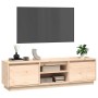 Mueble de TV de madera maciza de pino 140x35x40 cm