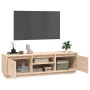 Mueble de TV de madera maciza de pino 140x35x40 cm