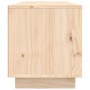 Mueble de TV de madera maciza de pino 140x35x40 cm