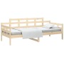 Solid pine wood sofa bed 80x200 cm by vidaXL, Beds and slatted bases - Ref: Foro24-820332, Price: 95,15 €, Discount: %