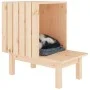 Solid pine wood cat house 60x36x60 cm by vidaXL, Cat furniture - Ref: Foro24-822452, Price: 50,52 €, Discount: %