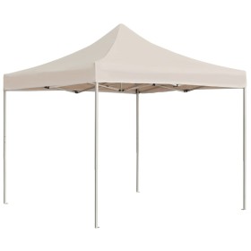 Carpa plegable profesional de aluminio crema 3x3 m