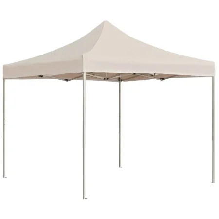 Professional folding aluminum cream-colored tent 3x3 m by vidaXL, Tents and gazebos - Ref: Foro24-45481, Price: 212,75 €, Dis...