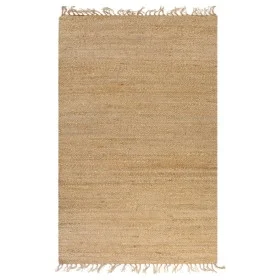 Alfombra de yute tejida a mano 120x180 cm natural de vidaXL, Alfombras - Ref: Foro24-133217, Precio: 72,14 €, Descuento: %
