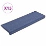 Alfombras de peldaños de escalera 15 uds azul 65x21x4 cm de vidaXL, Alfombrillas para escalones - Ref: Foro24-134574, Precio:...