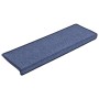 Alfombras de peldaños de escalera 15 uds azul 65x21x4 cm