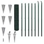 Euro fence set, green steel, 10x1.5 m by vidaXL, fence panels - Ref: Foro24-140559, Price: 222,47 €, Discount: %