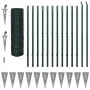 Euro green steel fence 25x1.7 m by vidaXL, fence panels - Ref: Foro24-145765, Price: 356,16 €, Discount: %