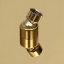 Round rain effect shower head in golden stainless steel, 20 cm. by vidaXL, shower heads - Ref: Foro24-147703, Price: 27,44 €,...