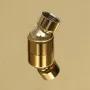 Round rain effect shower head in golden stainless steel, 20 cm. by vidaXL, shower heads - Ref: Foro24-147703, Price: 23,32 €,...