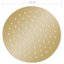Round rain effect shower head in golden stainless steel, 20 cm. by vidaXL, shower heads - Ref: Foro24-147703, Price: 27,44 €,...