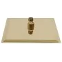 Cabezal ducha efecto lluvia acero inox cuadrado dorado 20x20 cm by vidaXL, shower heads - Ref: Foro24-147708, Price: 14,64 €,...