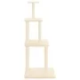 Katzenkratzbaum mit cremefarbenen Sisalpfosten 149 cm von vidaXL, Katzenmöbel - Ref: Foro24-171741, Preis: 45,58 €, Rabatt: %