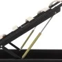 Cama canapé hidráulica con LED cuero sintético negro 90x200cm de vidaXL, Camas y somieres - Ref: Foro24-285540, Precio: 341,9...