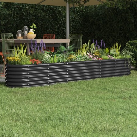 Pflanzbeet pulverbeschichteter Stahl anthrazit 260x40x36 cm von vidaXL, Töpfe und Pflanzgefäße - Ref: Foro24-318881, Preis: 6...