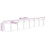 Pflanzbeet pulverbeschichteter Stahl anthrazit 260x40x36 cm von vidaXL, Töpfe und Pflanzgefäße - Ref: Foro24-318881, Preis: 6...
