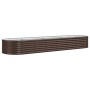Pflanzgefäß Blumenbeet Stahl Pulverbeschichtung braun 296x80x36 cm von vidaXL, Töpfe und Pflanzgefäße - Ref: Foro24-318925, P...