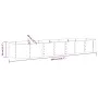 Pflanzgefäß Blumenbeet Stahl Pulverbeschichtung braun 296x80x36 cm von vidaXL, Töpfe und Pflanzgefäße - Ref: Foro24-318925, P...