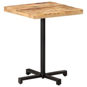 Quadratischer Bistrotisch raues Mangoholz 60x60x75 cm von vidaXL, Küchen- und Esstische - Ref: Foro24-320264, Preis: 113,32 €...