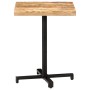 Quadratischer Bistrotisch raues Mangoholz 60x60x75 cm von vidaXL, Küchen- und Esstische - Ref: Foro24-320264, Preis: 113,32 €...
