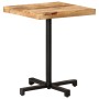 Quadratischer Bistrotisch raues Mangoholz 60x60x75 cm von vidaXL, Küchen- und Esstische - Ref: Foro24-320264, Preis: 113,32 €...