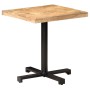 Quadratischer Bistrotisch raues Mangoholz 70x70x75 cm von vidaXL, Küchen- und Esstische - Ref: Foro24-320266, Preis: 189,76 €...