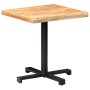 Quadratischer Bistrotisch raues Mangoholz 70x70x75 cm von vidaXL, Küchen- und Esstische - Ref: Foro24-320266, Preis: 189,76 €...