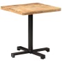 Square bistro table made of rough mango wood 70x70x75 cm by vidaXL, Kitchen and dining tables - Ref: Foro24-320266, Price: 18...
