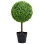 Artificial boxwood plant in ball shape with green pot, 71 cm. by vidaXL, artificial flora - Ref: Foro24-336508, Price: 80,73 ...
