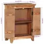 Solid acacia and recycled wood sideboard 55x33x75 cm by vidaXL, Sideboards - Ref: Foro24-351601, Price: 188,14 €, Discount: %